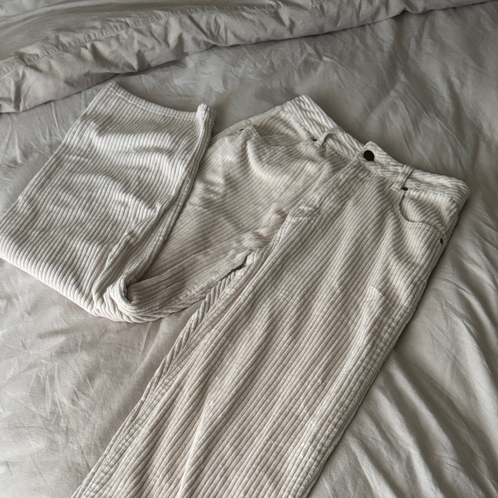 Cream Corduroy Pants